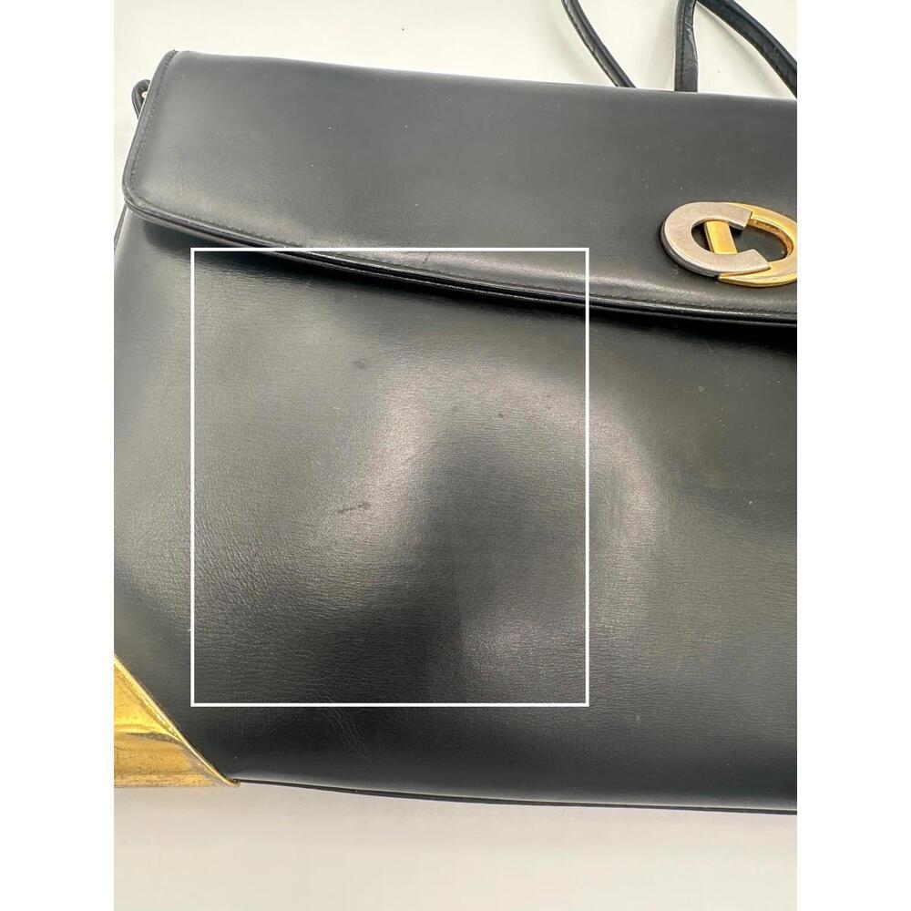 Christian Dior Leather Shoulder Bag CD Logo Plate/Black, GUC - Picture 11 of 13